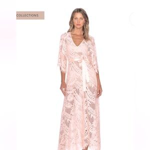 Alexis pink lace dress